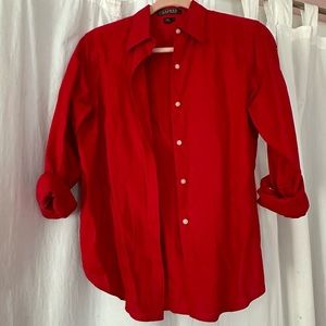 Ralph Lauren Women’s Red Linen Shirt